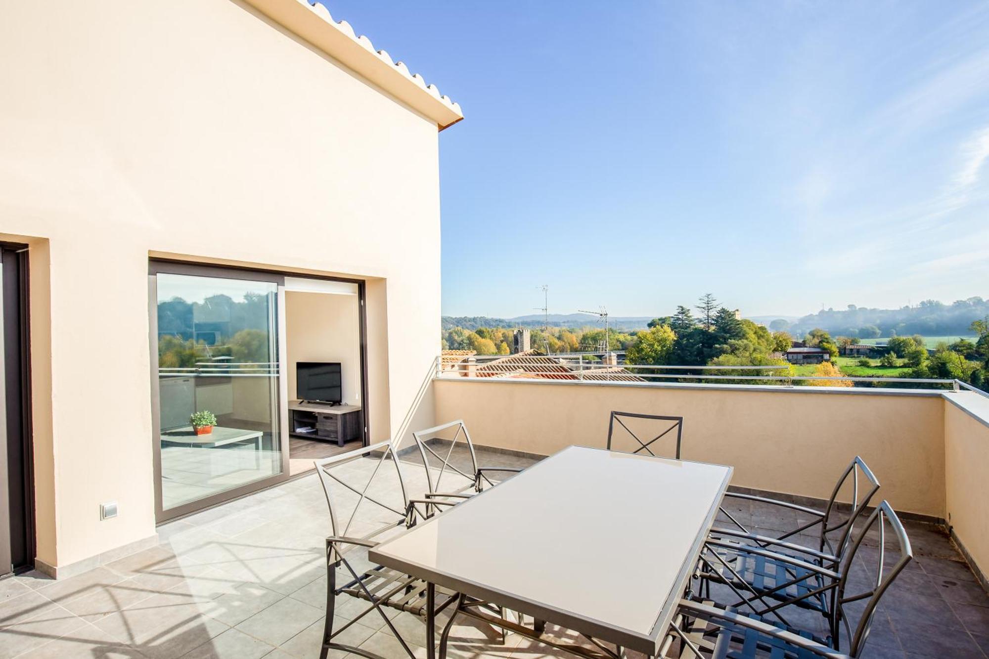 Can Cintet 3 Apartamento Con Terraza En Besalu Exterior photo